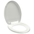 vidaXL WC sedadlo, pomalé sklápanie, rýchloupínacie, biele