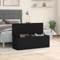 vidaXL Úložný box čierny 102x35x35 cm kompozitné drevo