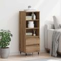 vidaXL Highboard Remeselný dub 40 x 36 x 110 cm Kompozitné drevo