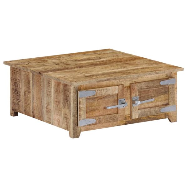 vidaXL Konferenčný stolík 70x70x30 cm mangovníkový masív