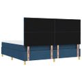 vidaXL Posteľ s pružinovým rámom Modrá 200 x 200 cm látka