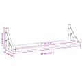 vidaXL Nástenné police 2 ks dymový dub 60x15x15,5 cm