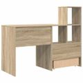 vidaXL Stôl Sonoma dub Kompozitné drevo 131,5 x 50 x 106,5 cm