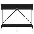 vidaXL Konzolový stolík čierny 100x39x78,5 cm kompozitné drevo