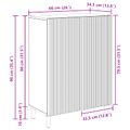 vidaXL Servírovacia skriňa Dymový dub 66 x 34,5 x 90 cm