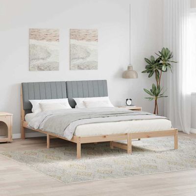 vidaXL Rám postele Hnedá 160 x 200 cm Masívne borovicové drevo