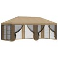 vidaXL Kryt altánku s bočnými stenami Béžová 600,5 x 300,5 cm