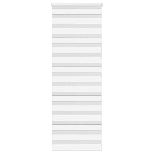 vidaXL Zebra roleta biela 70x200 cm šírka látky 65,9 cm polyester
