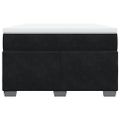vidaXL Posteľný rám boxspring s matracom čierny 120x200 cm zamat