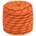 vidaXL Lodné lano oranžové 16 mm 250 m polypropylén