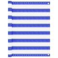 vidaXL Balkónová markíza modrá a biela 90x500 cm HDPE