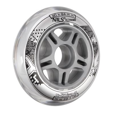 KOLIESKA NILS EXTREME PU 90x24 ČÍRE (4KS)