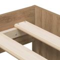 vidaXL Rám postele Remeselný dub 90 x 200 cm Kompozitné drevo