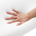 vidaXL Spací vankúš 50 x 30 x 10,5 cm Stredný Pamäťová pena Biela