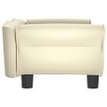 vidaXL Pelech pre psa krémový 70x45x30 cm umelá koža