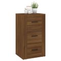 vidaXL Komoda hnedý dub 40x33x70 cm spracované drevo
