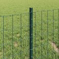 vidaXL Euro oplotenie s pilierom 10 x 0,4 m PVC potiahnutá oceľ Zelená
