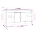 vidaXL TV skrinka medovo-hnedá 103x36,5x52 cm masívna borovica