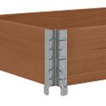 vidaXL Záhradný kvetináč hnedý 150x50 cm borovicový masív