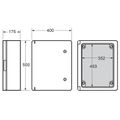 Skriňa 39145 MAGNA IP65, 500x400x175mm, súčasť: montážna doska
