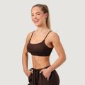 Bezšvová športová podprsenka NEO Mocha - GymBeam, veľkosť L