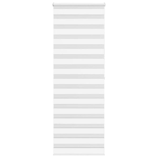 vidaXL Zebra roleta biela 75x200 cm šírka látky 70,9 cm polyester