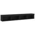 vidaXL TV skrinky s LED svetlami 2 ks čierne 100x30x30 cm