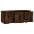 vidaXL TV skrinka dymový dub 80x34x30 cm spracované drevo