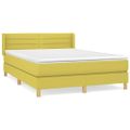vidaXL Boxspring posteľ s matracom zelená 140x190 cm látka