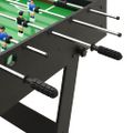 vidaXL Skladací stolný futbal čierny 121x61x80 cm