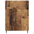 vidaXL Servírovacia skriňa Staré drevo 66 x 34,5 x 92 cm