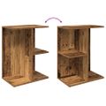 vidaXL Nočné stolíky 2 ks staré drevo 46,5x29x61 cm kompozitné drevo