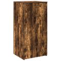 vidaXL Recepčný stôl dymový dub 155x50x103,5 cm kompozitné drevo