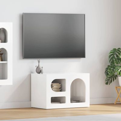 vidaXL TV skrinka ELST 60 x 35 x 40 cm Vysoký lesk bielej