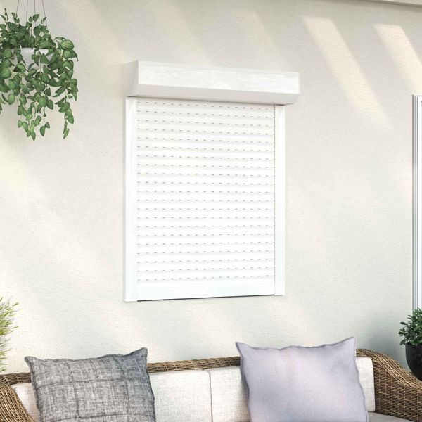 vidaXL Rolety Biely 80 x 100 cm Hliník a polyuretán