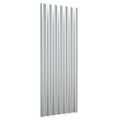 vidaXL Strešné panely 12 ks práškovaná oceľ strieborné 100x36 cm