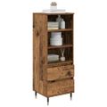 vidaXL Highboard Staré drevo 40 x 36 x 110 cm Kompozitné drevo