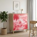 vidaXL Servírovacia skriňa AACHEN Sonoma 69 x 33 x 75 cm