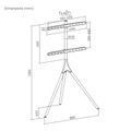SBOX FS-1246F, Podlahový držiak na TV, 45" - 65"