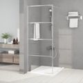 vidaXL Sprchová zástena strieborná 80x195 cm priehľadné ESG sklo