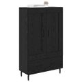 vidaXL Highboard Čierny dub 69,5 x 31 x 115 cm Kompozitné drevo