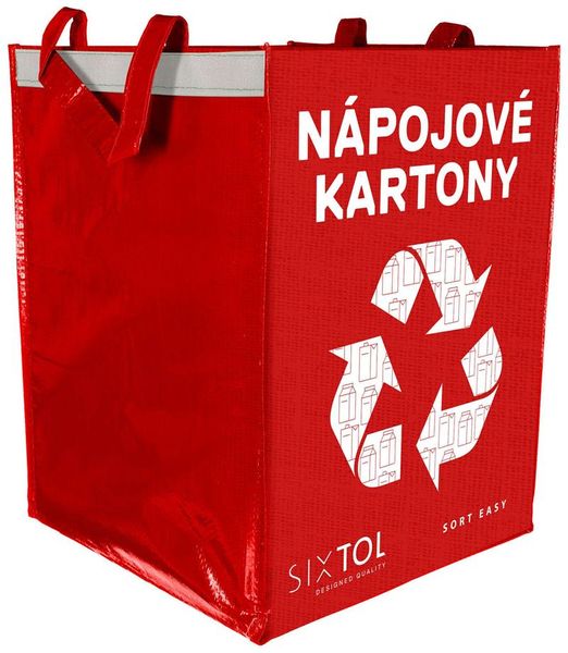 Taška na triedený odpad SORT EASY CARTON, 30x30x40cm, 36l SIXTOL