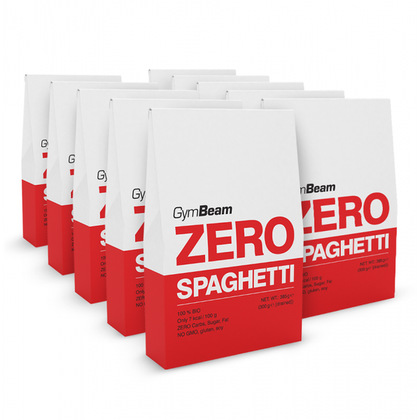 BIO Zero Špagety 385 g – GymBeam, 10 x 385 g
