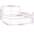 vidaXL Boxspring posteľ s matracom kapučínová 160x200 cm umelá koža