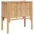 vidaXL Zvýšený záhon Hnedá 70 x 35 x 70 cm Bambus