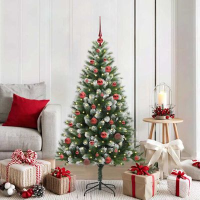 vidaXL Umelý skladací vianočný strom so zamrznutým snehom 150 cm