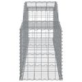 vidaXL Oblúkový gabionový kôš 15 ks 300x50x60/80 cm pozinkované železo