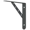 vidaXL Držiaky políc 4 ks 30x2,5x15,5 cm strieborná nerezová oceľ