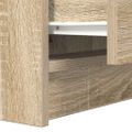 vidaXL Nočné skrinky s 2 zásuvkami 2 ks dub sonoma 38x34x80 cm