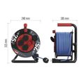 Špeciálny predlžovací kábel na bubne 25 m / 4 zásuvky / PVC/ 230 V / 1,5 mm2